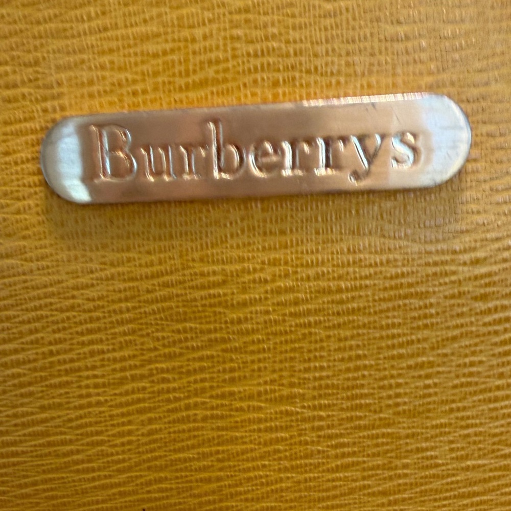 Burberry Yellow Leather-Trim Tote Bag - Picture 7 of 10